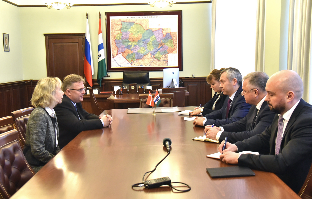 Состоялась встреча врио Губернатора Новосибирской области с Послом Дании в Российской Федерации