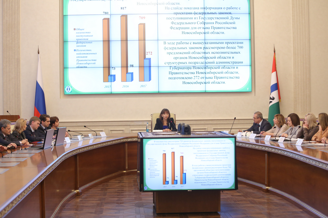 Более 100 региональных законопроектов проработано при участии министерства юстиции Новосибирской области в 2017 году