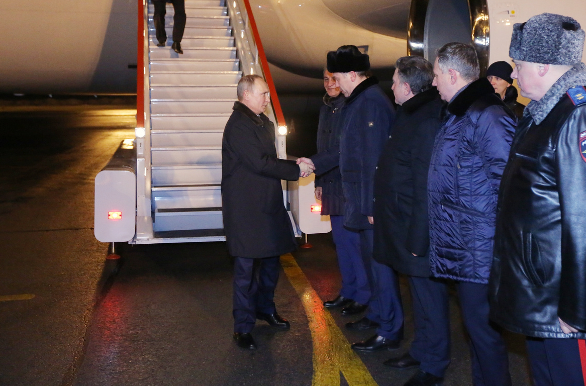Началась рабочая поездка Президента РФ Владимира Путина в Новосибирскую область